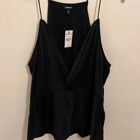 Express- black V-neck sleeveless shirt - Picture 1 of 5